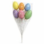 7cm Easter Egg Picks - 6pcs