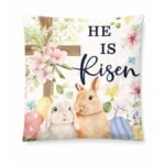 40 x 40 cm HE Is Risen Easter Cushion Cover